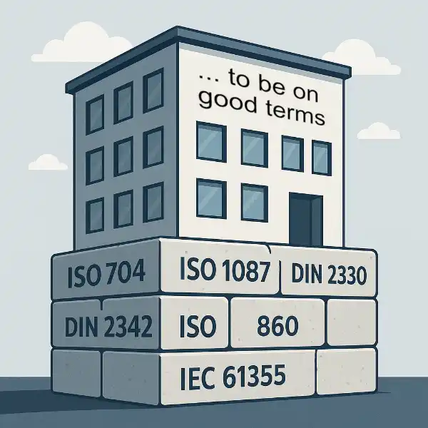 Illustration: Standards as the foundation for structured terminology work – to be on good terms